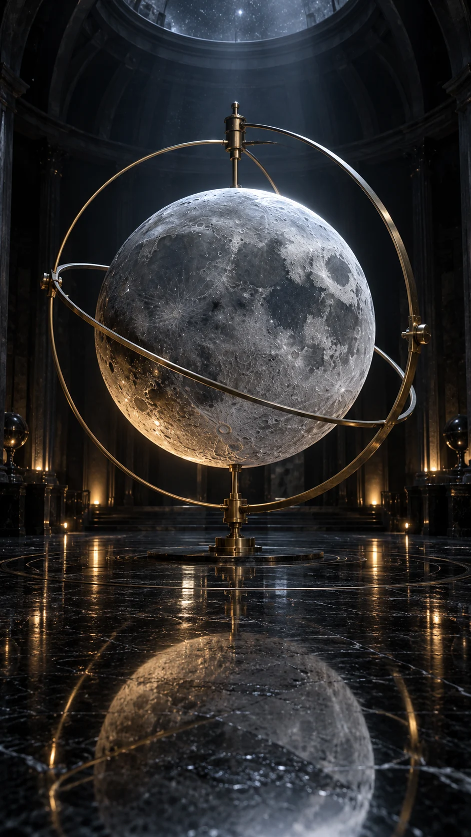 The Moon reimagined for the portrait film.